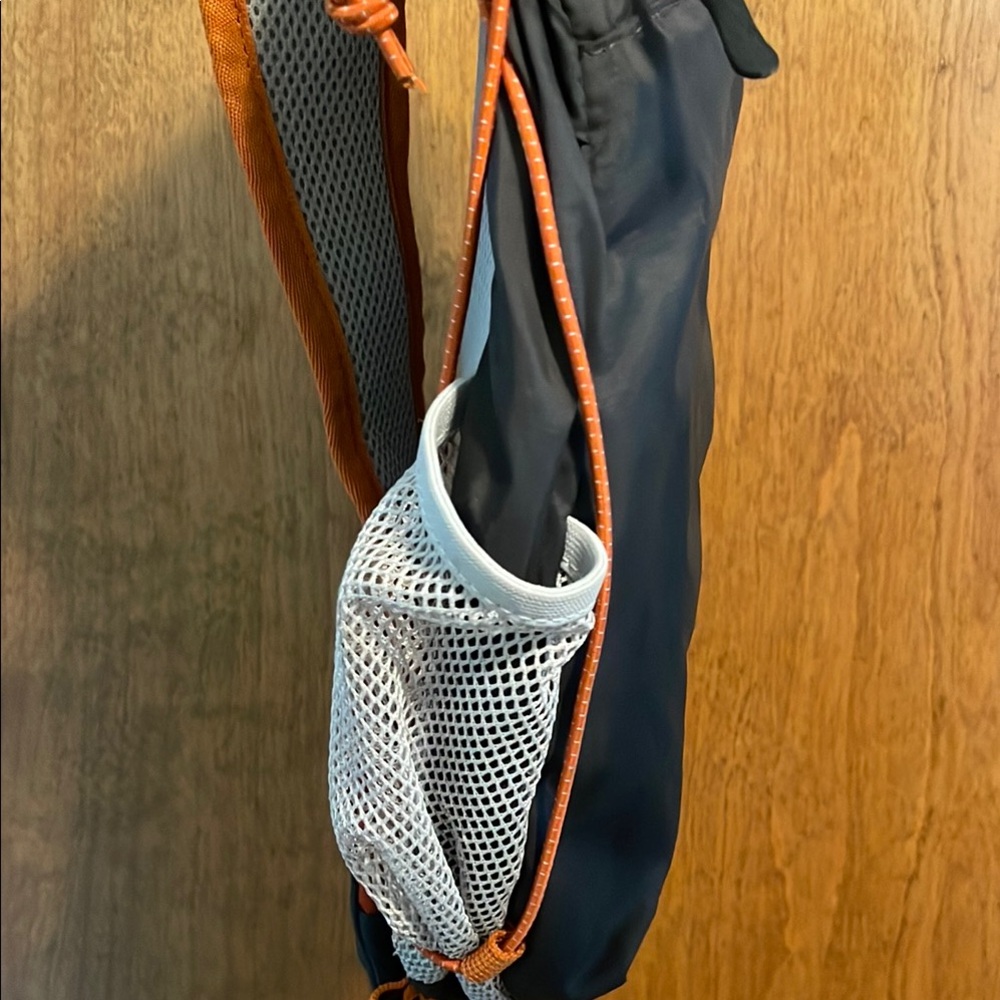 Eddie Bauer Black/Gray and Orange Sling Backpack - Picture 2 of 3